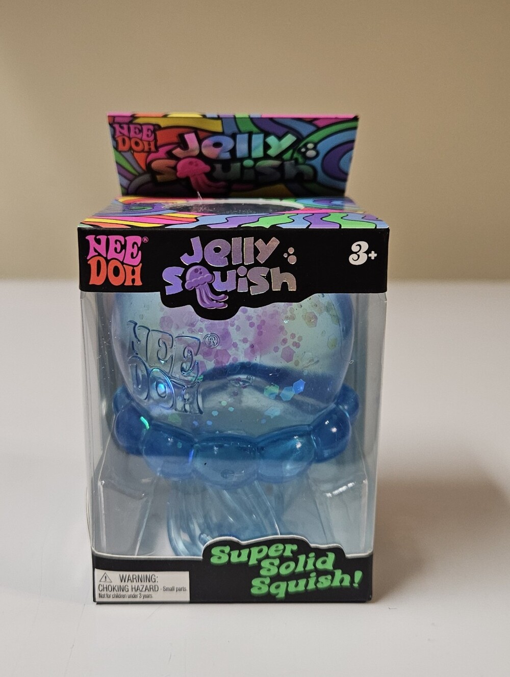 Needoh Jelly Squish Blue Jellyfish Sensory Toy Fidget New Sealed Box Authentic - Picture 10 of 11